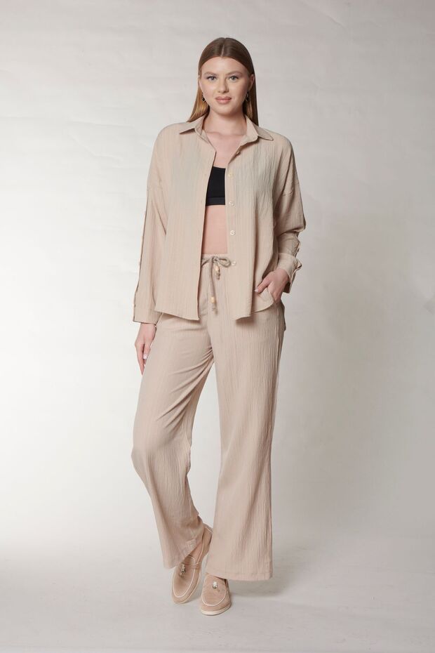 Beige Linen Set - 4