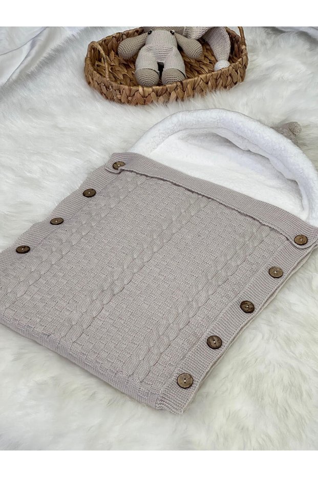 DOUBLE HAIR BRAIDED KNITWEAR WELLSOFT BABY SWADDLE