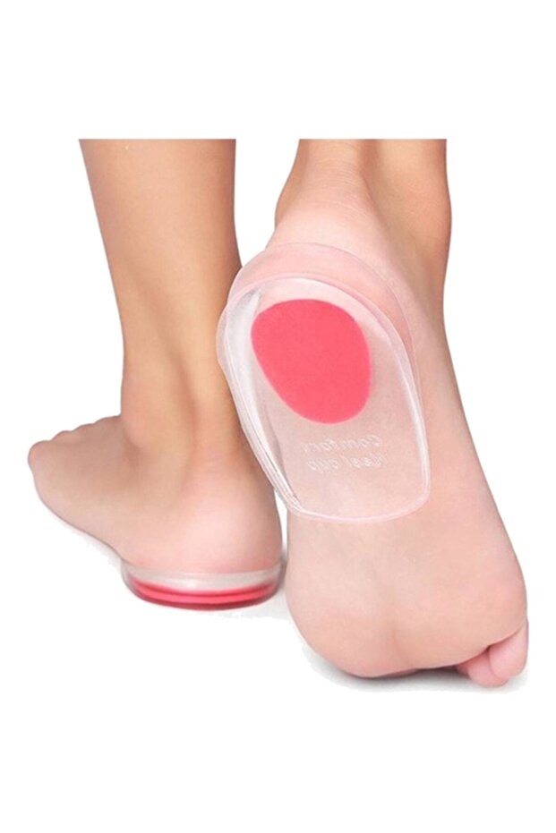Şeffaf Topuk Silikonu Pembe