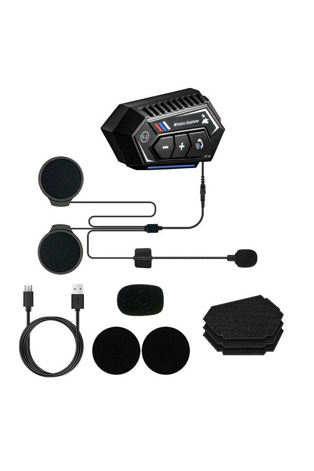 Bt12C Bluetooth 5.3 Motorsiklet Interkom Mikrofonlu Kulaklık Kask Premium - 2
