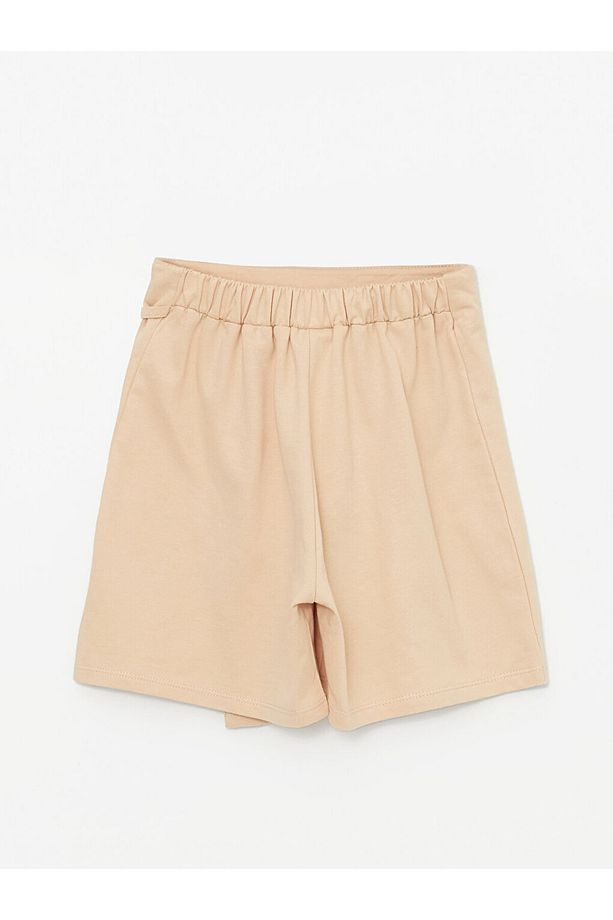 LCW Kids Beli Lastikli Basic Kız Çocuk Şort Etek - 2