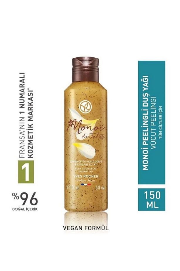 Monoi Peelingli Duş Yağı Yumuşak ve pürüzsüz bir cilt 150 ml - 1