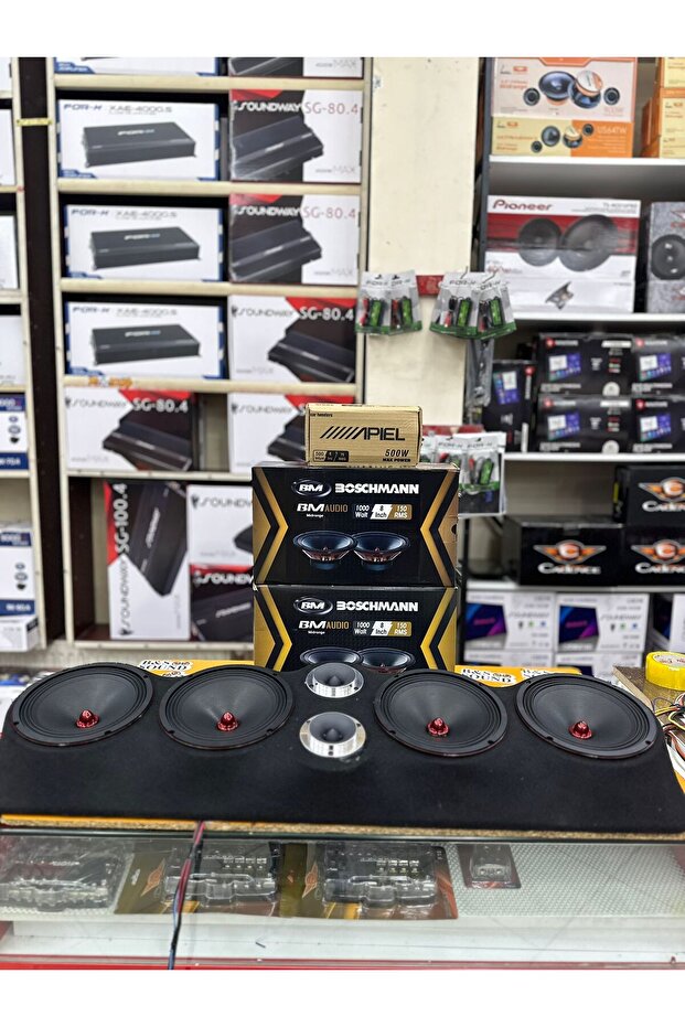 4 adet 20 cm midrange 10 cm dom tweter universal pandizot - 3