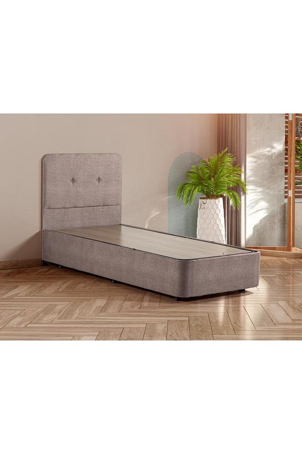 Luna Baza Başlık Yatak Takımı - 120x200 Cm Tek Kişilik Ortopedik Yatak Seti Sağlamlaştırılmış Baza - 6