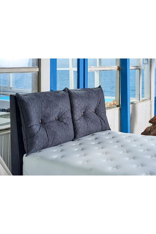Visco Fusion 90x200 Cm Tek Kişilik Paket Yaylı Visco Süngerli Yatak Niron Lüks Ortopedik Yumuşak Yat - 9