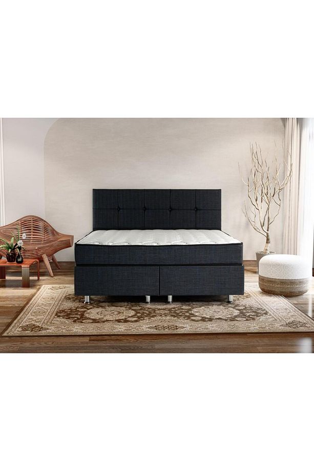 Notte Yatak 180x200 Cm Çift Kişilik Ultra Ortopedik Sert Yatak, Tek Taraflı Lüks Kumaşlı Yaylı Yatak - 3