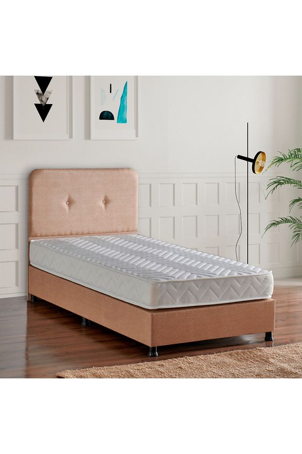 Niron Budget Yatak Seti 80x180 Cm Yatak Baza Başlık Takımı - Tek Kişilik Sert Ortopedik Yatak, Baza - 3
