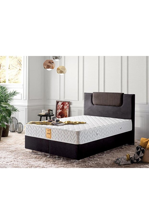 Spring Visco Tek Kişilik Yaylı Visco Yatak 90x190 Cm Lüks Ergonomik Yatak Hem Yaylı Hem Visco - 4