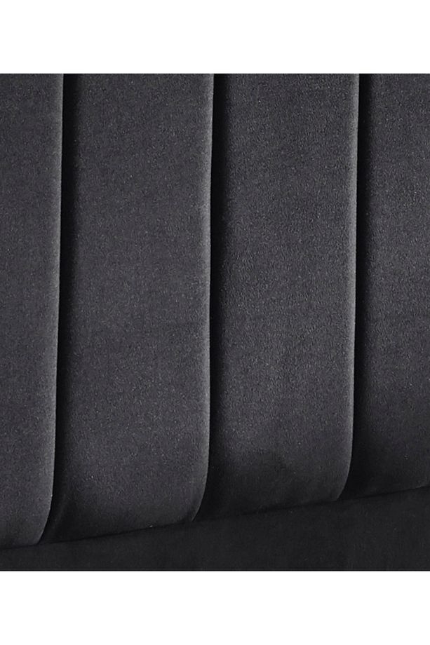 Niron Ela Baza Ve Başlık Seti -120x200 Cm Tek Kişilik Siyah Kumaş Baza Ve Başlığı Silinebilir Soho K - 9