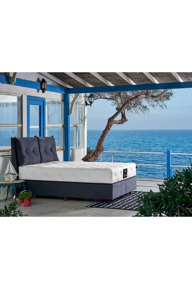Visco Fusion 90x200 Cm Tek Kişilik Paket Yaylı Visco Süngerli Yatak Niron Lüks Ortopedik Yumuşak Yat - 8
