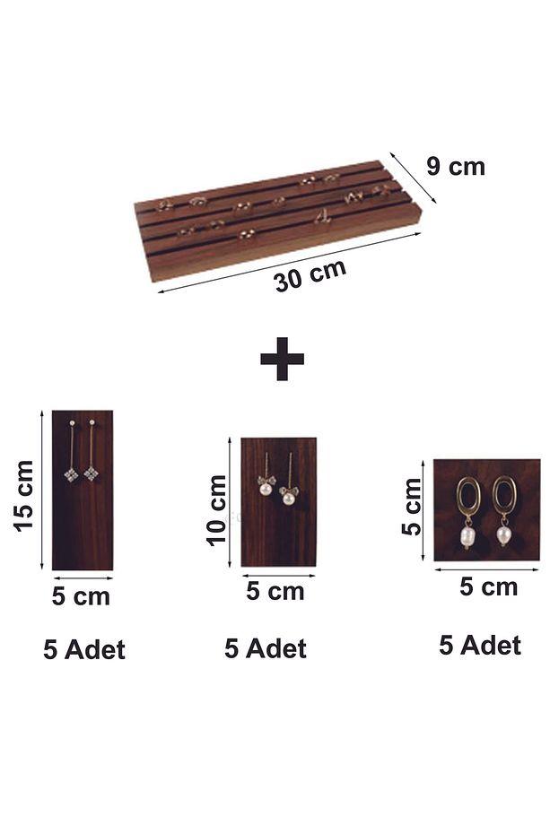Ahşap küpe Teşhir Standı, Küpe sergileme display stand - 3