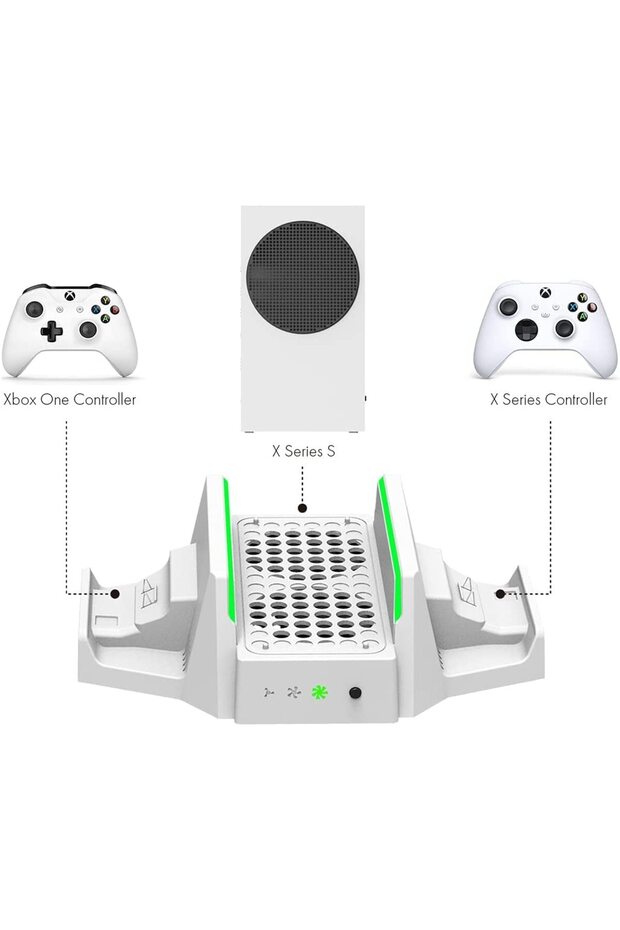 One S X Series S X Batarya Şarj Dock Stand + 2 Adet 800 Mah - 2