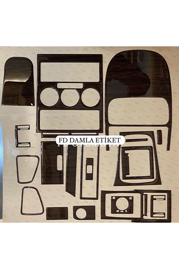 Opel Astra G Torpedo, Console, Trim, Chest Cover Set Dark Oak Special Color