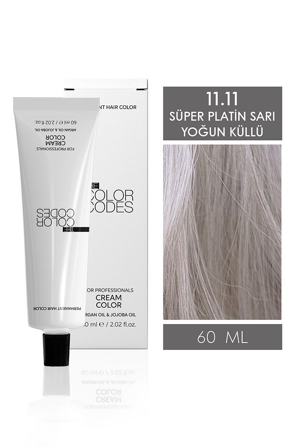 CREAM COLOR SAÇ BOYASI 11.11 SÜPER PLATİN EKSTRA KÜLLÜ SARI 60ml - 1