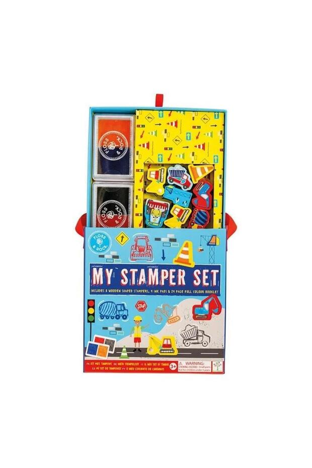 Stamper Ahşap Baskı Seti / Construction - 1