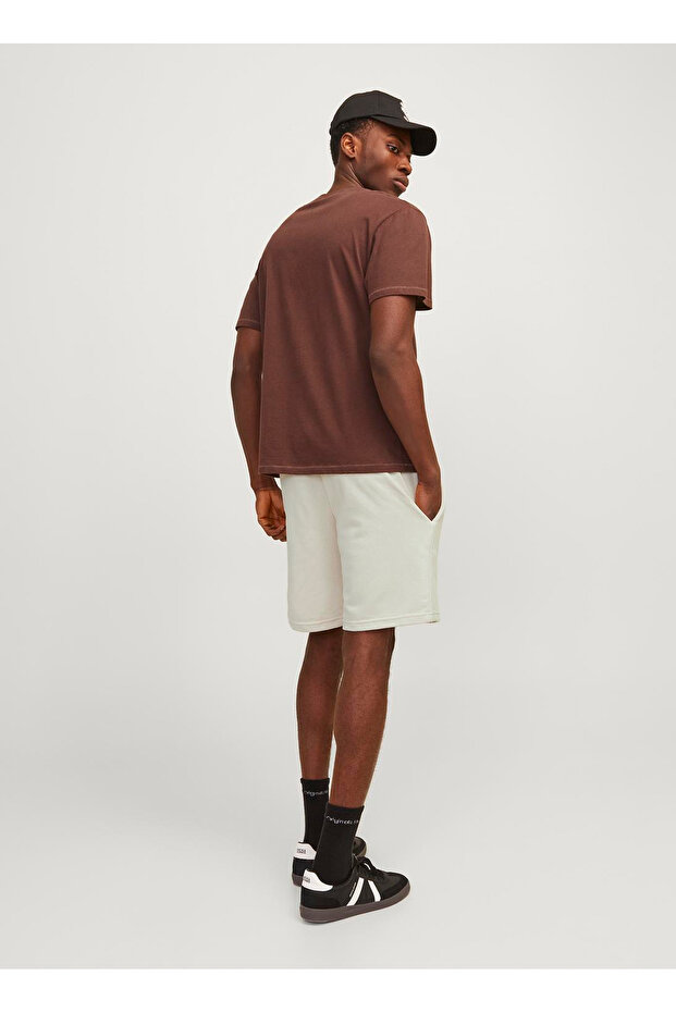 Regular Fit Krem Erkek Sweat Şort Jpstgale Sweat Shorts Naf - 6