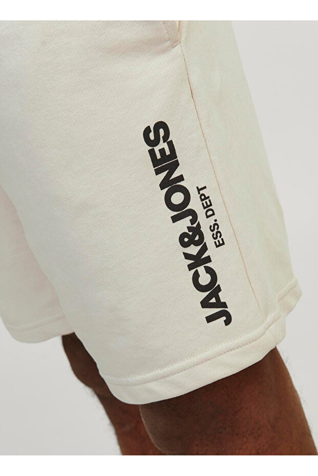 Regular Fit Krem Erkek Sweat Şort Jpstgale Sweat Shorts Naf - 5