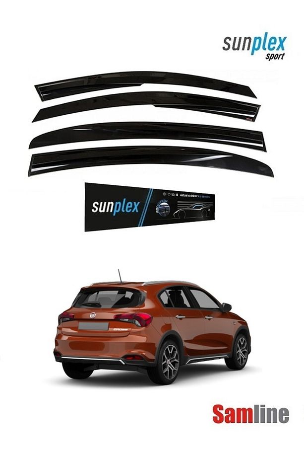 Fiat Egea Cross 2021 Modeller Uyumlu Cam Rüzgarlığı 4 'lü Set - 3