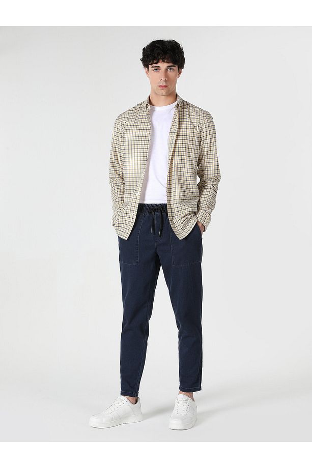 Slim Fit Sarı Erkek Uzun Kol Gömlek Cl1062820 - 4