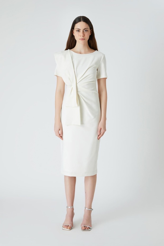 Detaylı şık elbise - 1