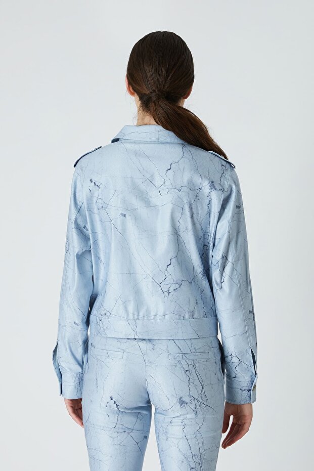 Soyut desenli gömlek - 2