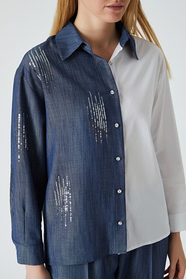 Pul nakışlı gömlek - 2