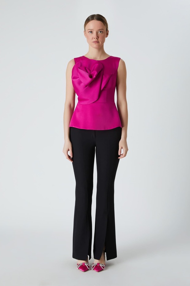 Üç renkli vual gömlek - 3