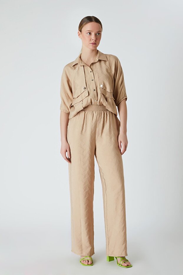 Jakar desenli pantolon - 4