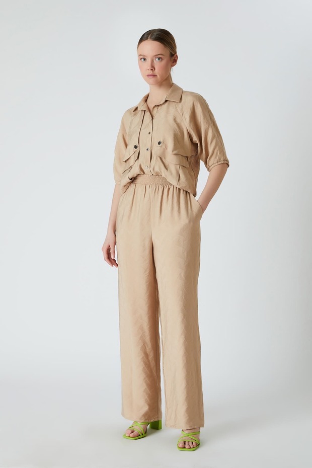 Jakar desenli pantolon - 1