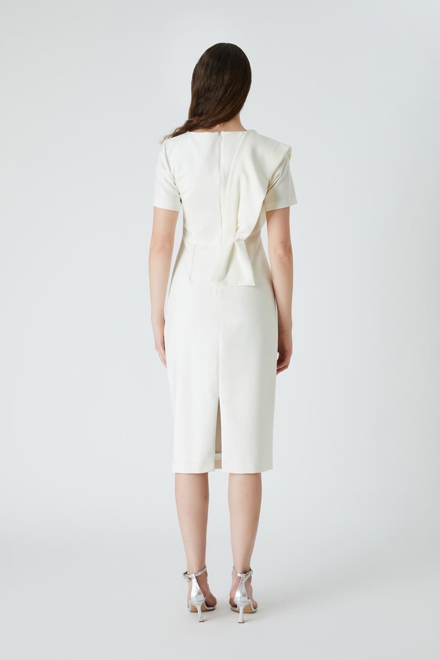 Detaylı şık elbise - 4