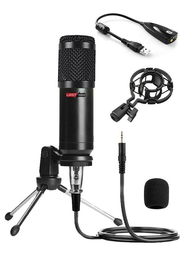Stüdyo Ekipmanları Midi Live Paket-1 Ses Kartlı Mikser Midi Klavye Bm800 Mikrofon Kulaklık - 4