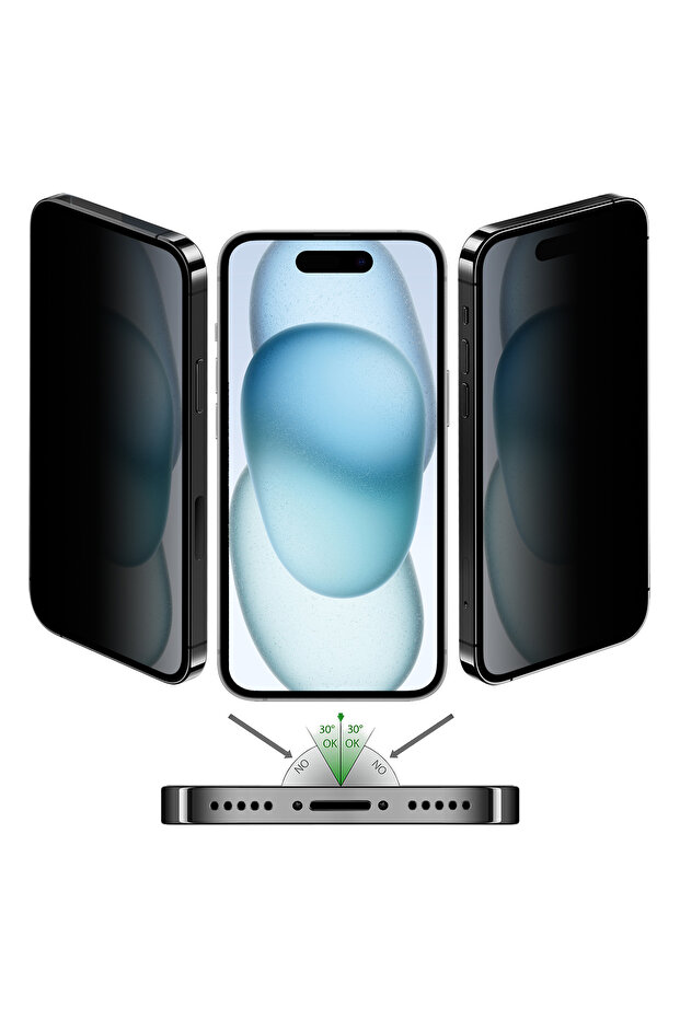 Buff iPhone 15 5D Privacy EasyFit Screen Protector - 3