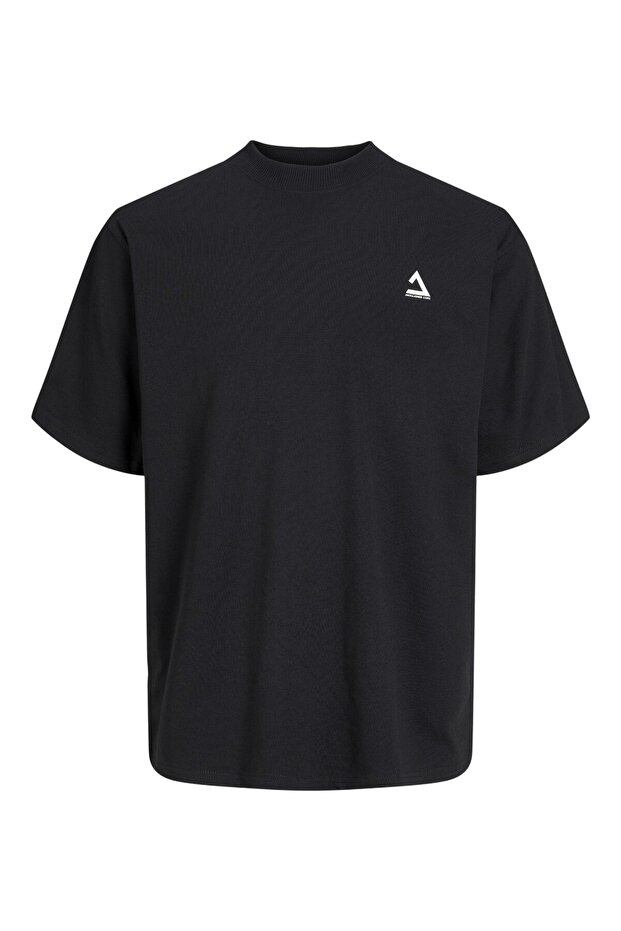 Men's T-Shirt - Jcotrıangle Tee, Ss Crew Neck, Sn, 12253435 Black