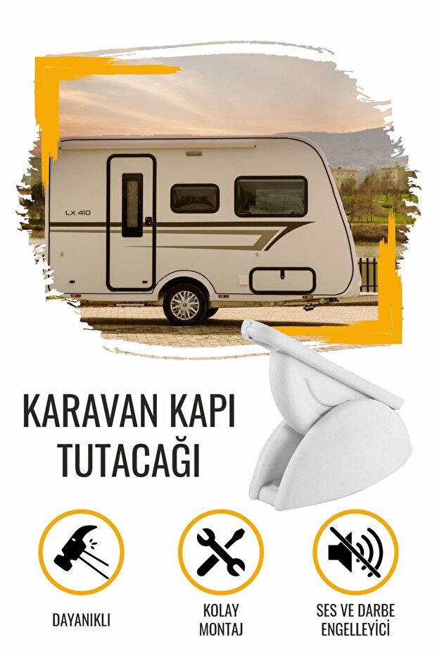 Karavan Dış Kapı Tutacağı Beyaz