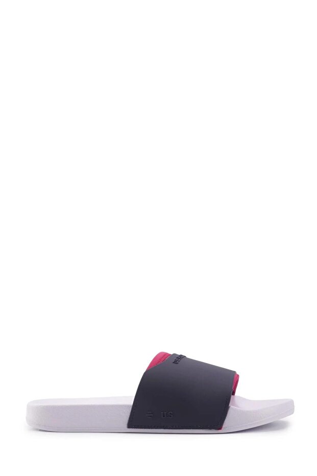 LIXIN 4FX Navy Blue Men's Slippers-Navy Blue-White