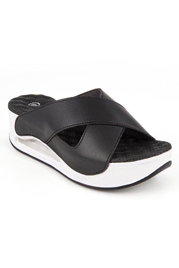 Penelope Women's Black-White Daily Slippers 31210 36/40 -1