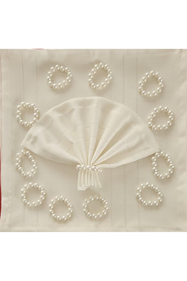 Colber Fabric American Serving Napkin and Ring (12 Pieces)