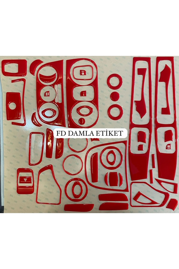 Fiat Fiorino Full Set Mahogany Coating Set Red Custom Color