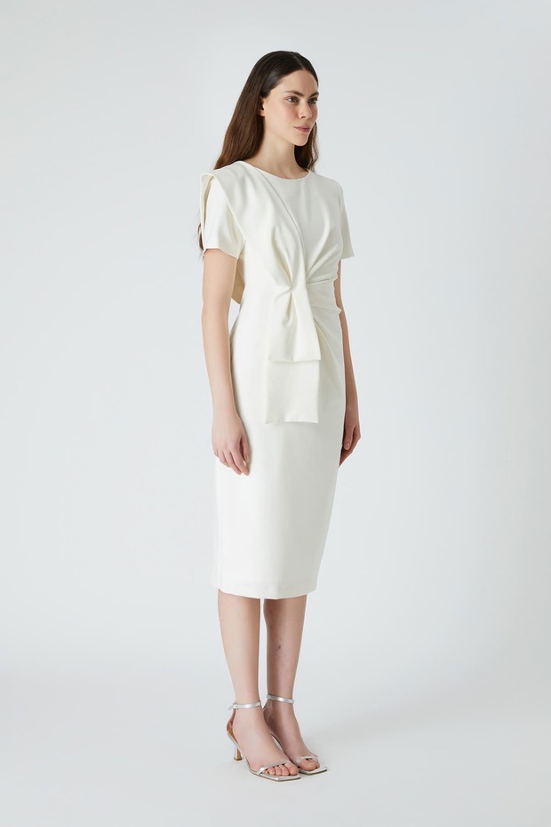Detaylı şık elbise - 3