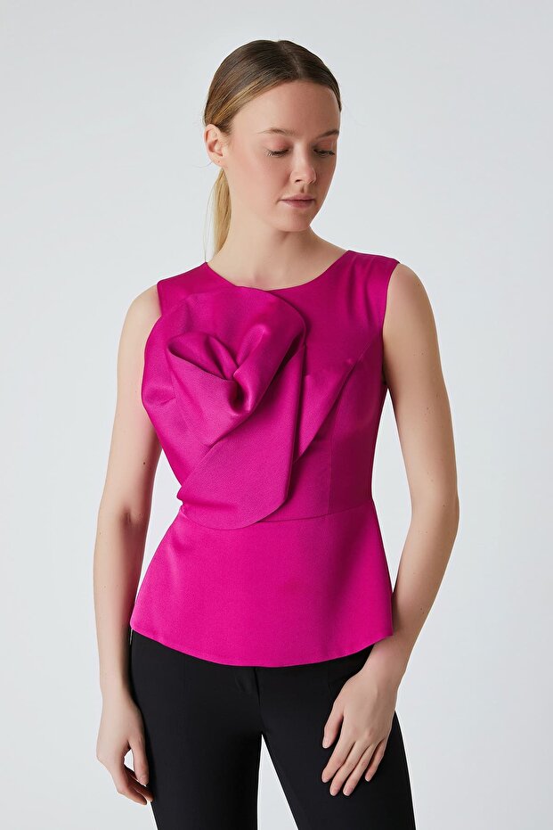 Üç renkli vual gömlek - 1