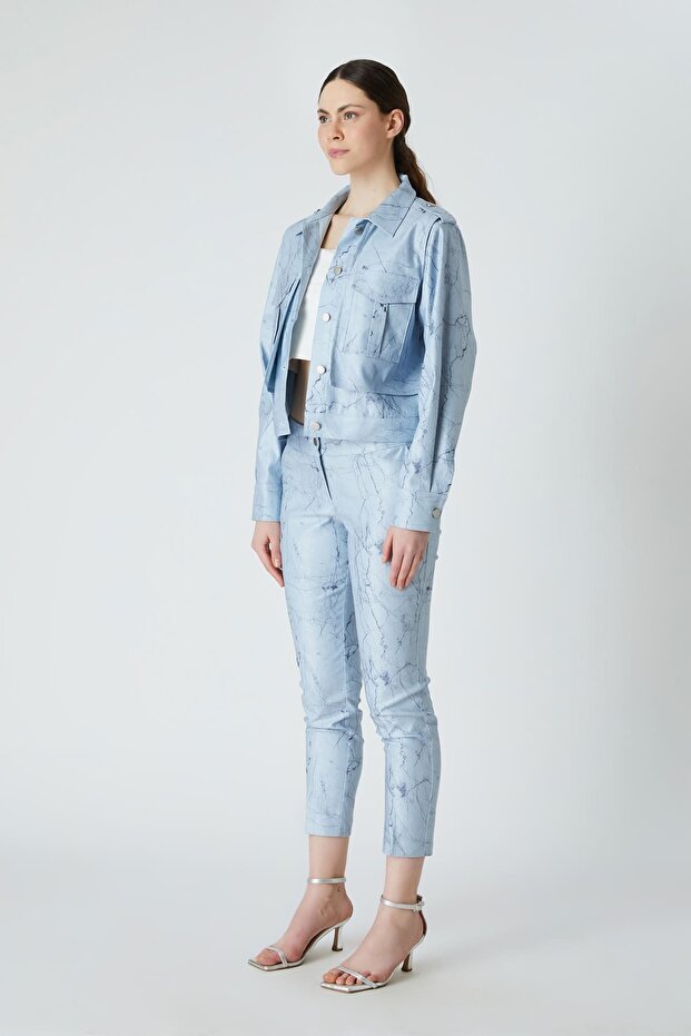 Soyut desenli gömlek - 3