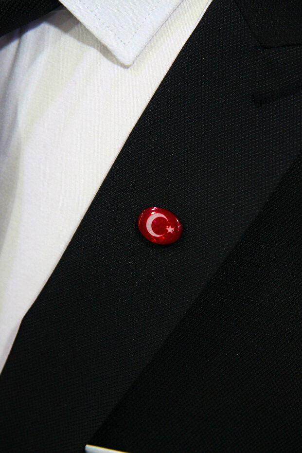 Ay Yıldız Rozet Broş Yaka İğnesi - 4