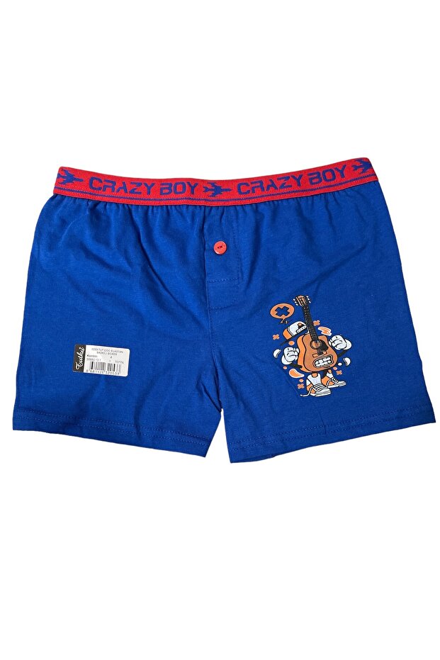 Boy's Elastane Printed Boxer - 2