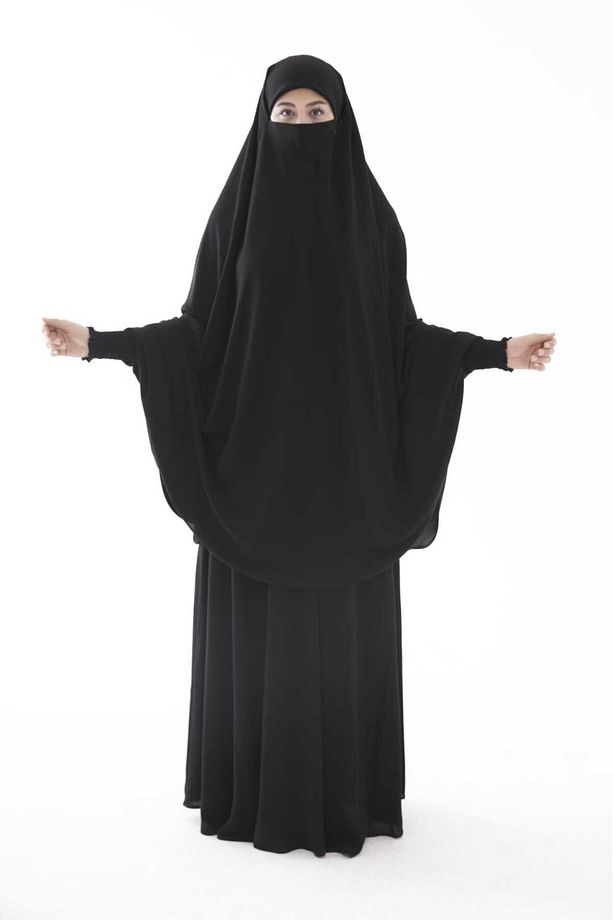 Soft Krep Tesettür Çarşaf Sultanbaş Model - 3
