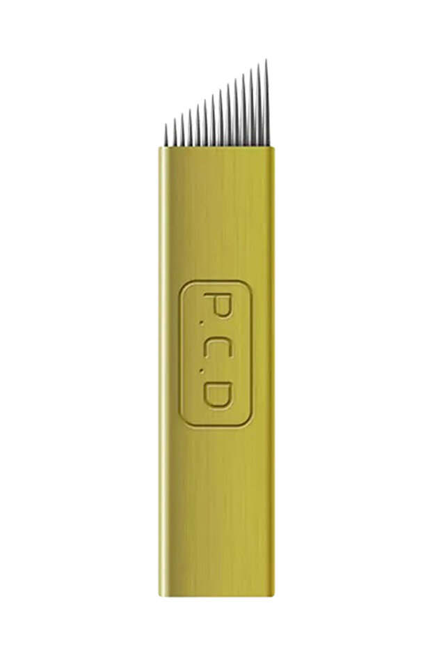 P.c.d 10 قطع إبرة مكياج دائمة Microblading مع هدية حلقة