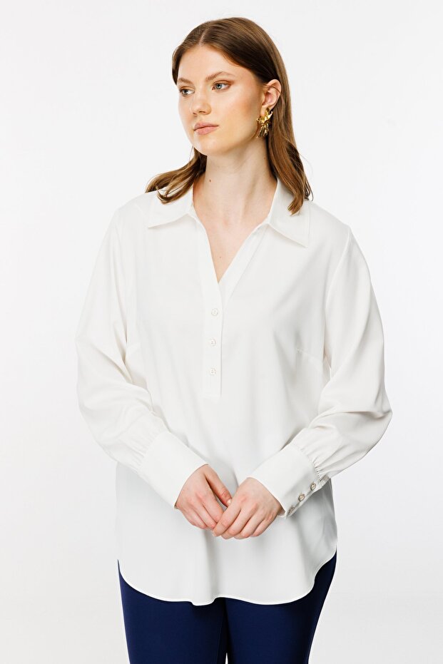 بلوزة بياقة بولو - 2