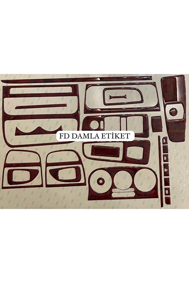 Fiat Linea Torpedo, Sideboard, Trim, Chest Cover Set Mahogany Color