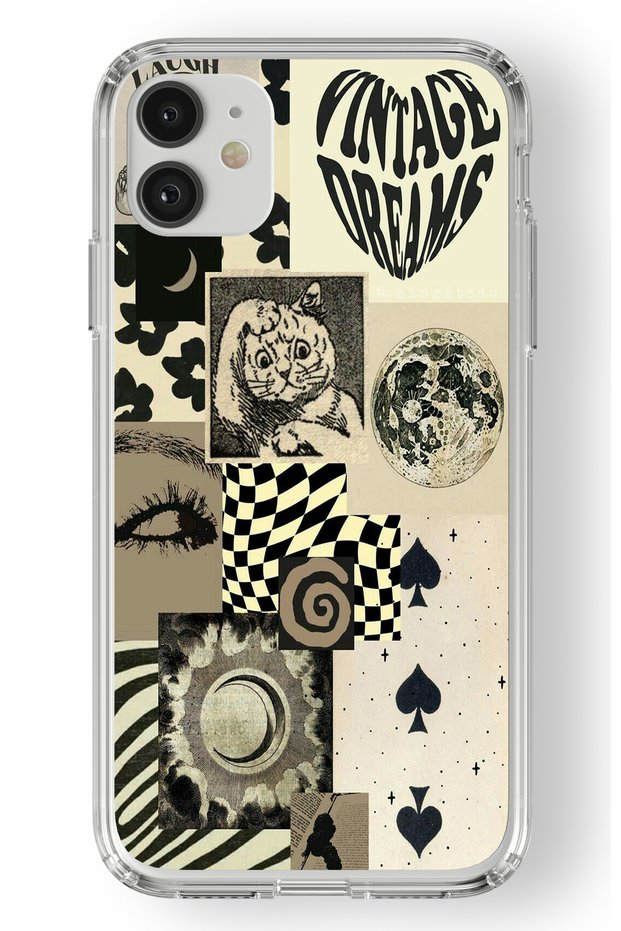 حافظة شفافة مطبوعة بتصميم Vintage Dreams متوافقة مع هاتف iPhone 11