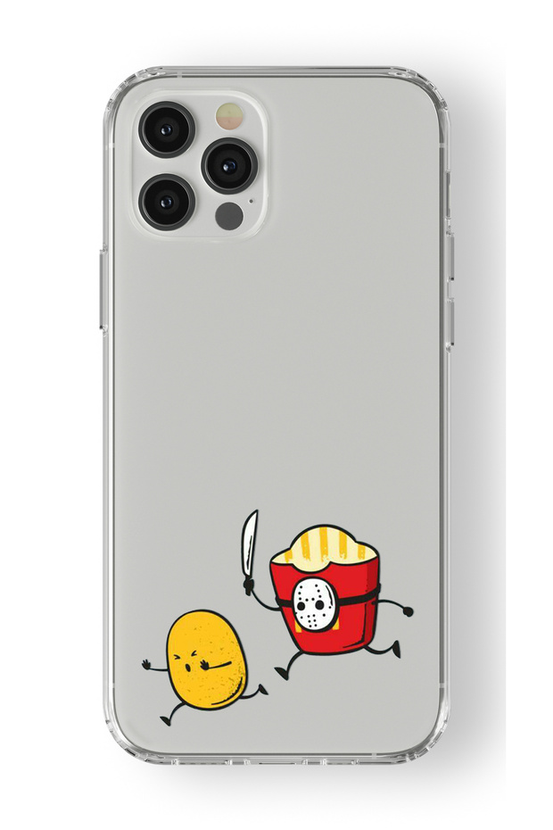 Potato Design Printed Transparent Case Compatible with iPhone 12 Pro