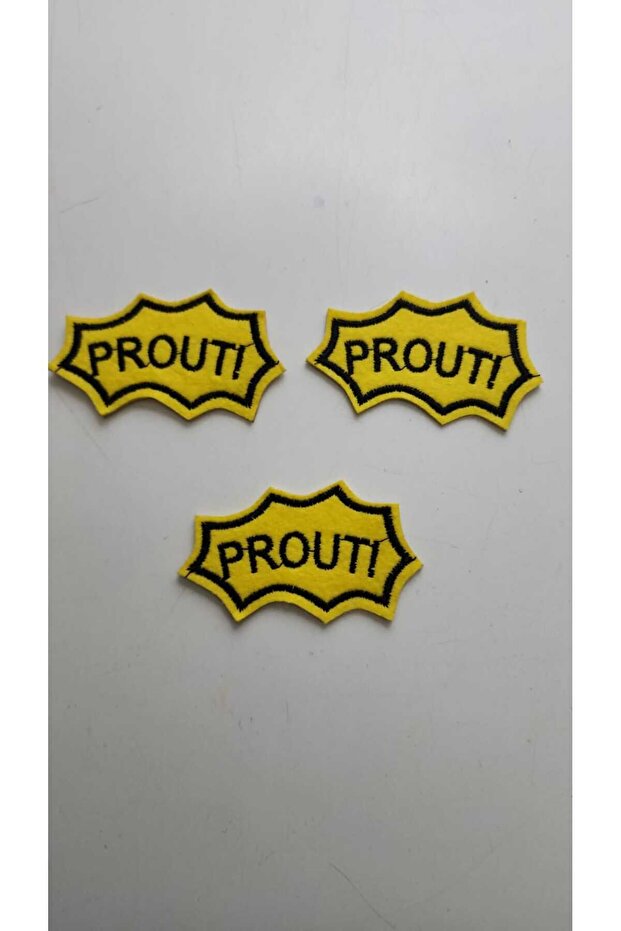 Width 7cm Length 4cm Embroidery Crafted Crest Iron Adhesive or Sewable Patch 3 pieces